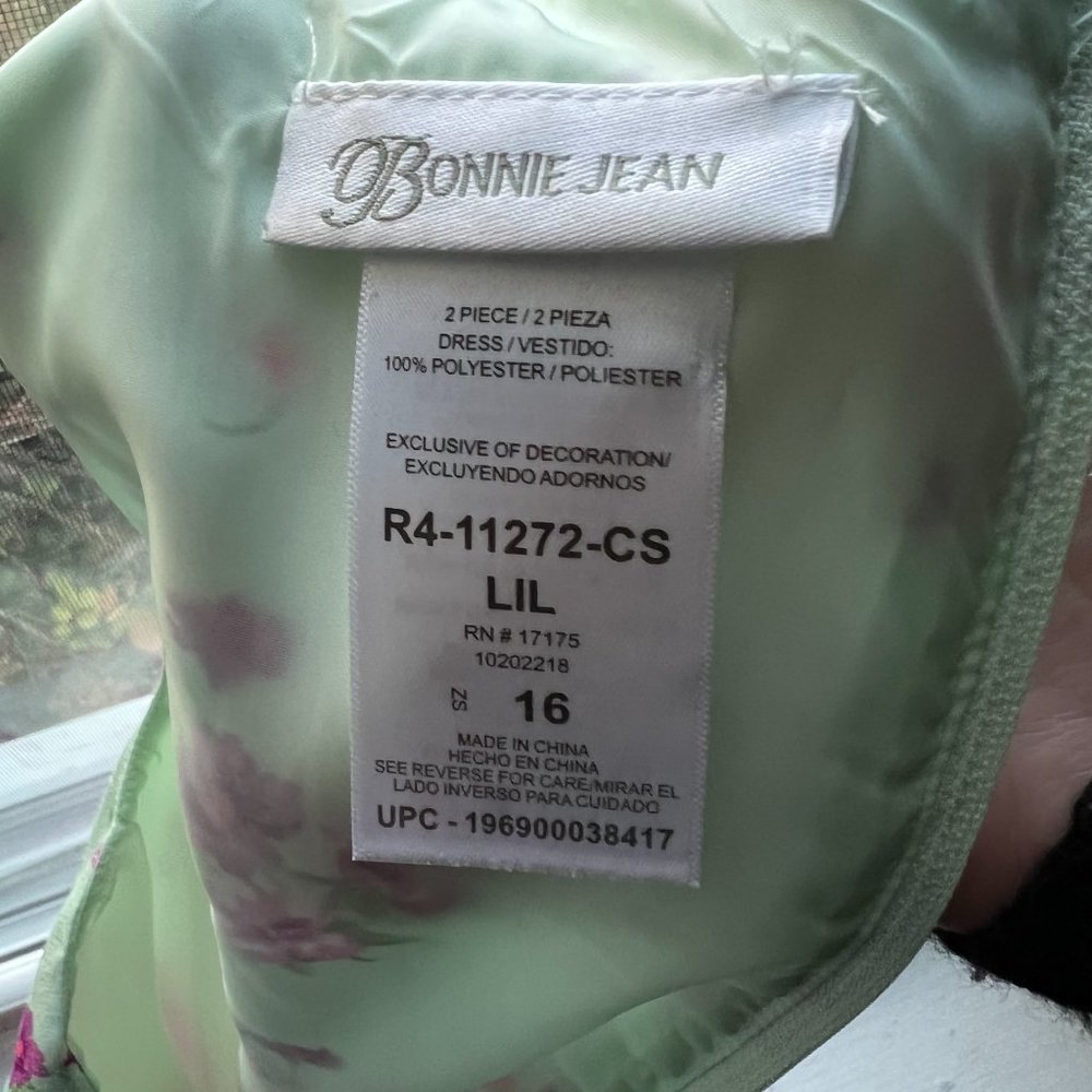 Bonnie Jean Girls Party/Holiday/Occasion Short Sleeve Cardigan & Dress Set Sz 16 - Picture 5 of 8